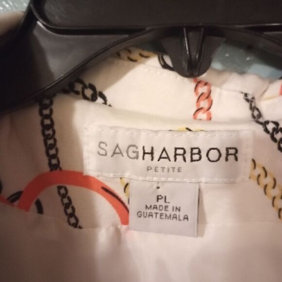 Chain print three quarter length sleeve cropped blazer - Picture 5 of 11